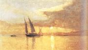 Francois Bocion Sunset at the Lake of Geneva (nn02 oil painting